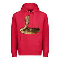 Cardinal king cobra snake Premium Hoodie - LillyAllenDesigns