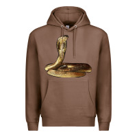 Chestnut king cobra snake Premium Hoodie - LillyAllenDesigns
