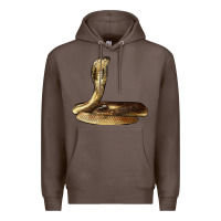 Coffee king cobra snake Premium Hoodie - LillyAllenDesigns