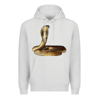 Dove Grey king cobra snake Premium Hoodie - LillyAllenDesigns