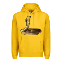 Lemon king cobra snake Premium Hoodie - LillyAllenDesigns