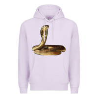 Lilac king cobra snake Premium Hoodie - LillyAllenDesigns