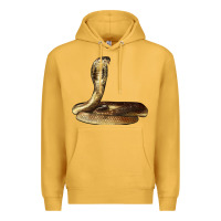 Mustard king cobra snake Premium Hoodie - LillyAllenDesigns