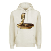 Oatmeal Heather king cobra snake Premium Hoodie - LillyAllenDesigns