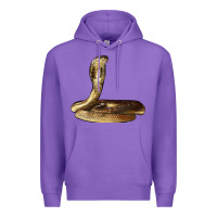 Purple king cobra snake Premium Hoodie - LillyAllenDesigns
