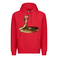 Red king cobra snake Premium Hoodie - LillyAllenDesigns