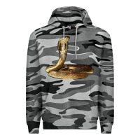 Slate Camo king cobra snake Premium Hoodie - LillyAllenDesigns