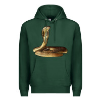 Sports Green king cobra snake Premium Hoodie - LillyAllenDesigns