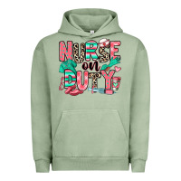 Pigment Oil Green nurse on duty Urban Hoodie - RanaPortraitStore
