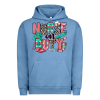 Pigment Pebble Blue nurse on duty Urban Hoodie - RanaPortraitStore
