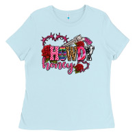 Baby Blue howdy honey rose olivia Ladies Tee - OliviaCreatesArt