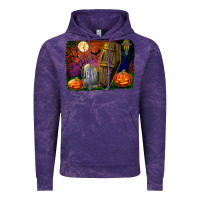 Cloud Purple headstone and coffin background Vintage Hoodie - BundleAndBundleShop