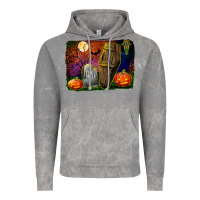 Cloud Rock headstone and coffin background Vintage Hoodie - BundleAndBundleShop