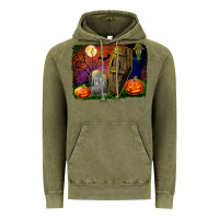Vintage Olive headstone and coffin background Vintage Hoodie - BundleAndBundleShop
