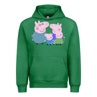 Emerald peppa pig family Urban Hoodie - artisFamous