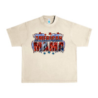Sandshell American Mama Mother's Day Urban Heavy Tee - FaDigitalArtStudio