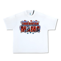 White American Mama Mother's Day Urban Heavy Tee - FaDigitalArtStudio