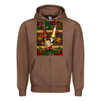 Chestnut snow and beer bottles Zipper Hoodie - AdoDesignShop