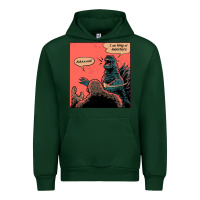 Forest Green i am king of monsters Urban Hoodie - artisFamous