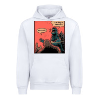 White i am king of monsters Urban Hoodie - artisFamous