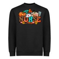 Black nurse with fall element Heavyweight Sweatshirt - AdoDesignShop