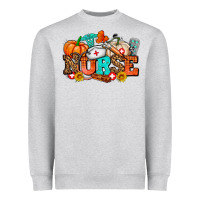 Heather Grey nurse with fall element Heavyweight Sweatshirt - AdoDesignShop