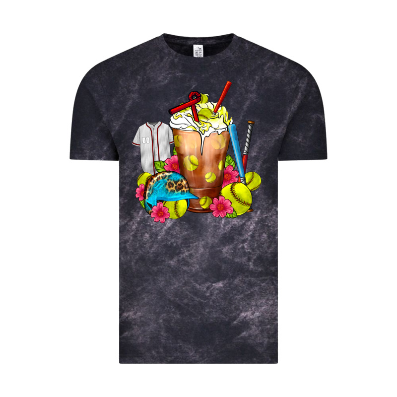Softball Frappe Coffee Vintage Tee by FaDigitalArtStudio | Teevron