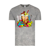 Cloud Rock Softball Frappe Coffee Vintage Tee - FaDigitalArtStudio