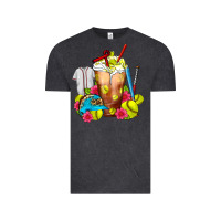 Vintage Black Softball Frappe Coffee Vintage Tee - FaDigitalArtStudio
