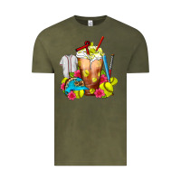 Vintage Olive Softball Frappe Coffee Vintage Tee - FaDigitalArtStudio