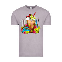 Vintage Zinc Softball Frappe Coffee Vintage Tee - FaDigitalArtStudio