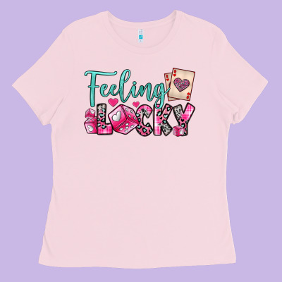 Feeling Lucky Ladies Tee Designed By Oliviacreatesart