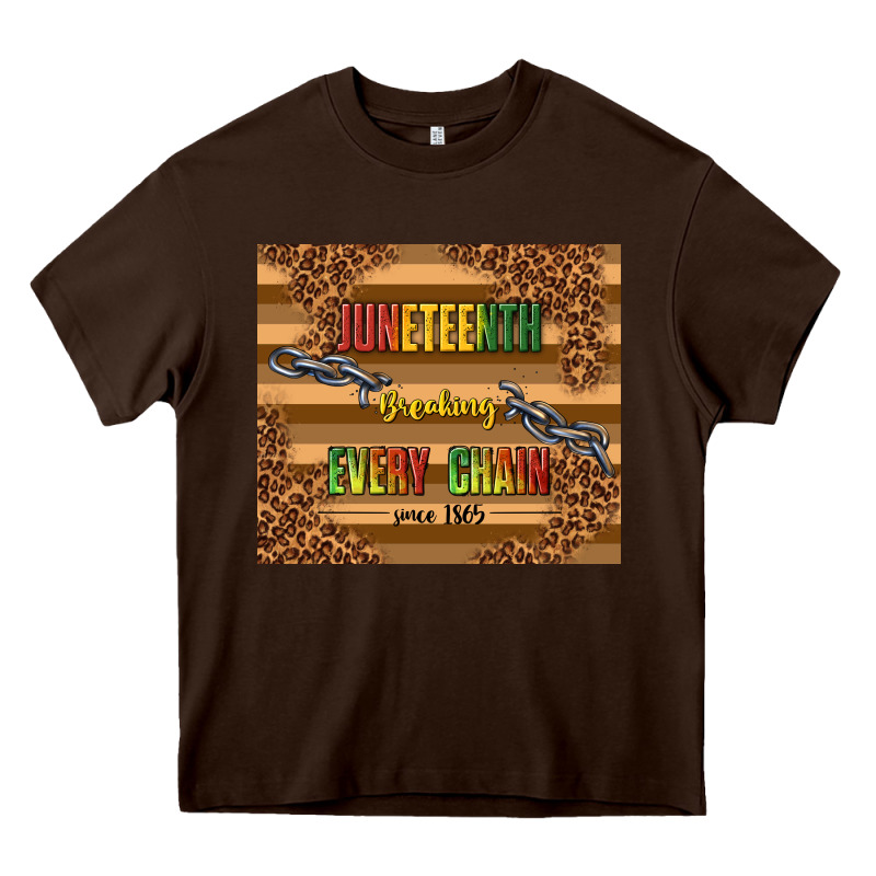 Juneteenth Breaking Every Chain Since 1865 Heavy Core Tee by TumblerDesignByShophia | Teevron