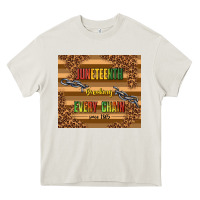 Cream juneteenth breaking every chain since 1865 Heavy Core Tee - TumblerDesignByShophia