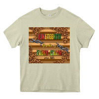 Mossy juneteenth breaking every chain since 1865 Heavy Core Tee - TumblerDesignByShophia