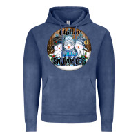 Vintage Denim Chillin With My Snowmies Vintage Hoodie - FaDigitalArtStudio