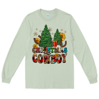 Matcha christmas cowboy Long Sleeve Tee - FaDigitalArtStudio