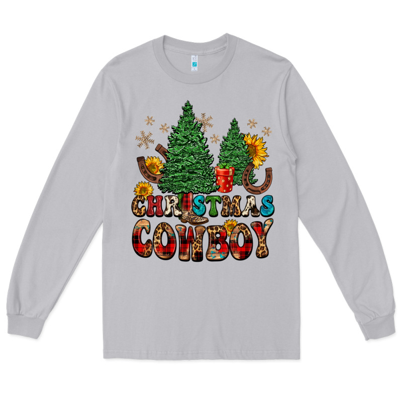 Christmas Cowboy Long Sleeve Tee by FaDigitalArtStudio | Teevron