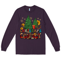 Plum christmas cowboy Long Sleeve Tee - FaDigitalArtStudio
