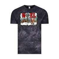 Cloud Black noel with windmill and farm Vintage Tee - RanaPortraitStore