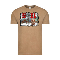 Vintage Coffee noel with windmill and farm Vintage Tee - RanaPortraitStore