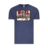 Vintage Denim noel with windmill and farm Vintage Tee - RanaPortraitStore