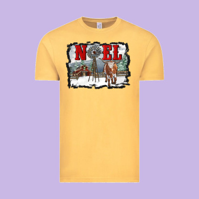 Noel With Windmill And Farm Vintage Tee Designed By Ranaportraitstore