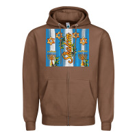 Chestnut shalom with star of david Zipper Hoodie - AdoDesignShop