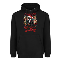 Black christmas life is better with a french bulldog Heavyweight Hoodie - JahusDesignShop