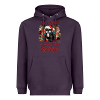Plum christmas life is better with a french bulldog Heavyweight Hoodie - JahusDesignShop