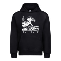 Black the great wave off kanagawa Urban Hoodie - artisFamous