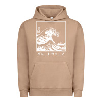 Pigment Burro the great wave off kanagawa Urban Hoodie - artisFamous