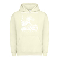 Pigment Pistachio the great wave off kanagawa Urban Hoodie - artisFamous