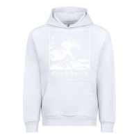White the great wave off kanagawa Urban Hoodie - artisFamous